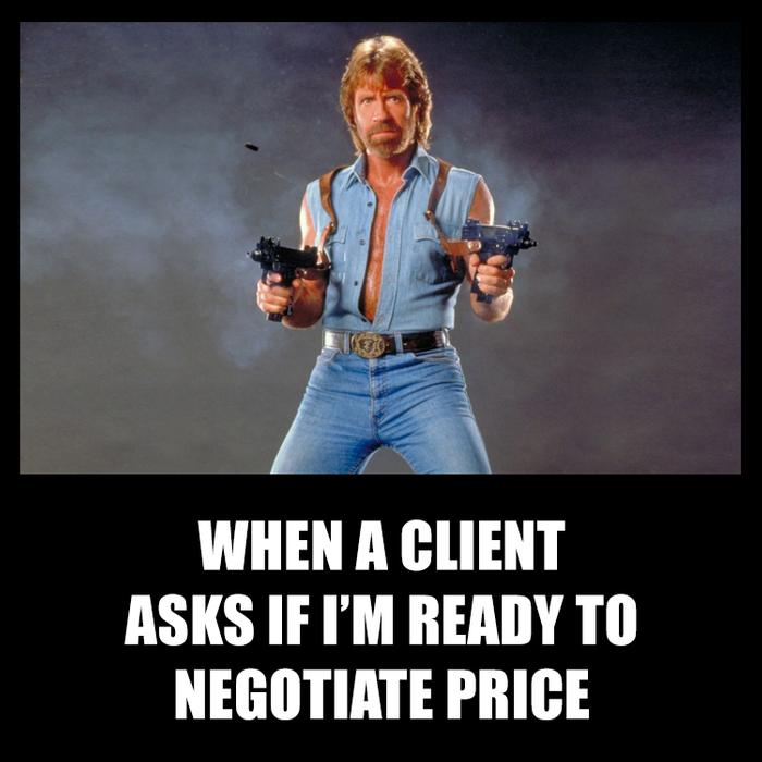 When a client asks if I'm ready to negotiate price - by offrs.com