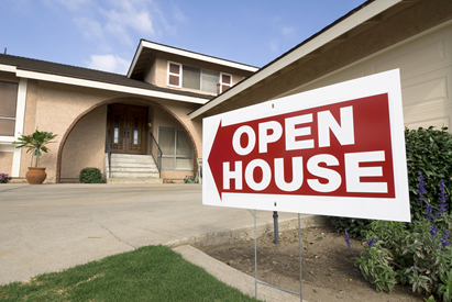 Hosting an open house.